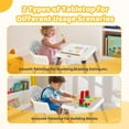 thumbnail image 6 of Zimtown Baby High Chair, 6 in 1 Convertible High Chairs for Babies and Toddlers, Portable Feeding Chair with 5-Point Safety Harness, Adjustable Dining Tray, Light Gray, 6 of 10