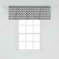 thumbnail image 2 of Ambesonne Abstract Window Valance, Intricate Circles Modern, 42" x 18", Charcoal Grey and White, 2 of 3