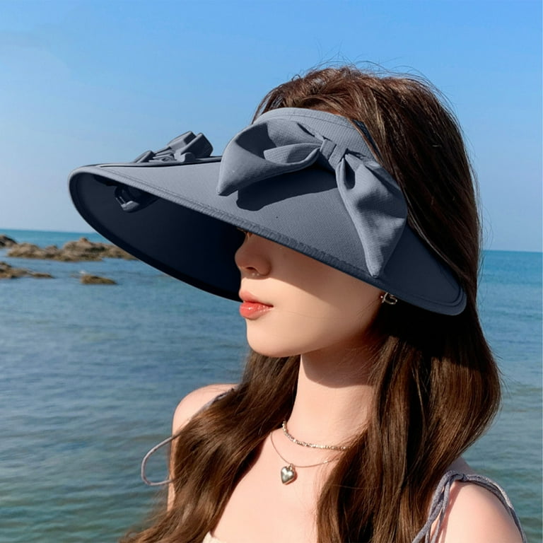 GUZOM Womens Outdoor Hat with Solar Powered Fans,Big Heads Sun Hat