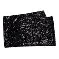 thumbnail image 1 of Tablecloth 2 Colors Sequin Wide Application Seamless Opaque Desktop Decoration for PartiesBlack, 1 of 9