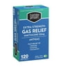120 Softgels Extra Strength Gas Relief Simethicone 125mg Antigas Fast Relief,Over the Counter OTC