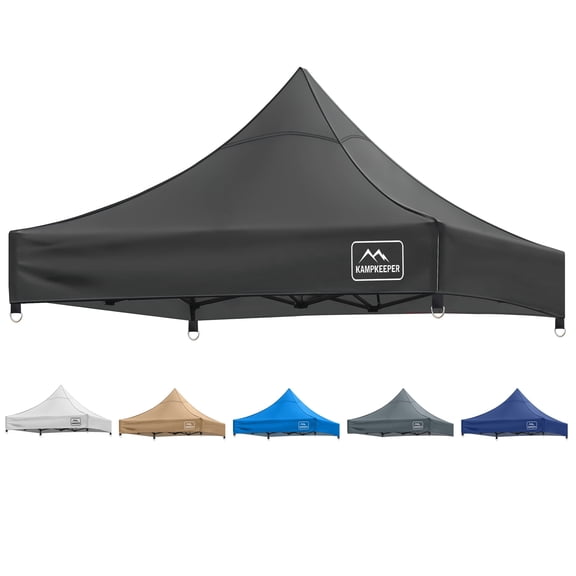 Canopy Replacement Top Cover Roof for 10x10 Peak Pole Straight Leg Canopy Tent,PU-Coated 500D Polyester UV Waterproof,for Outdoor Commercial Garden Patio Sun Shade(Top Only) (Black)