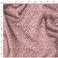 thumbnail image 4 of Soimoi Gray Poly Georgette Fabric Artistic Floral Printed Fabric 1 Yard 42 Inch Wide, 4 of 5