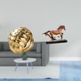thumbnail image 2 of Figura de cerámica con nudo, estatua de bola de hilo, adorno de caballo, figura de caballo en miniatura, escultura de caballo de resina coleccionable,, 2 of 8
