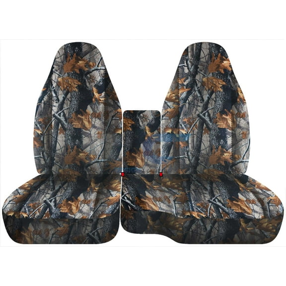 Fits 1991-1997 Ford Ranger Camo Seat Covers(60/40 Bench) w Opening Console:Gray Real Tree