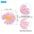 thumbnail image 2 of Uxcell Flower Embroidered Patches, 10Pcs Applique Repair Patch Sew on Clothing Decoration, Pink 1.46"Lx1.42" W, 2 of 6