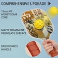 thumbnail image 2 of Pickleball Paddles Set Of 2, Fiberglass Surface, West & Cowboy Print, 4 Balls & Bag, 2 of 5