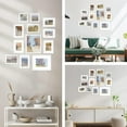 thumbnail image 4 of Picture Frame Set 12 Pack, Picture Frames Collage Wall Decor with Two 8x10, Four 5x7, Four 4x6, Two 4x4, Photo Frames for Wall and Tabletop, Made of Solid Wood, Covered by Plexiglass, White, 4 of 15