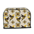 thumbnail image 2 of Vsdgher Yellow Flowers Hummingbird 2 Slice Toaster Cover, Appliance Covers Toaster Cover Fits for Most Standard 2 slice Toasters, 2 of 7
