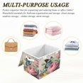 thumbnail image 7 of Wobogo Vintage Butterfly Large Collapsible Storage Box Flip Lid Fabric Decorative Organizer Container Basket with Handles 16.5×12.6×11.8in, 7 of 7