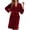 503_Wine, variant on MEICHEN Bath Robes for Women Fashion Long Fleece Robe Fuzzy Cozy Warm Bathrobe Shawl Collar Spa Robe Laddies Loungewear Women's Essentials Summer Sleepwear