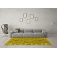 thumbnail image 3 of Ahgly Company Indoor Round Oriental Yellow Traditional Area Rugs, 4' Round, 3 of 4