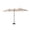 khaki, variant on Historyli Go5H 14.8 Ft Rectangular Double Sided Patio Umbrella Rust-Resistant Frame With Crank For Swimming Pool Garden Courtyard