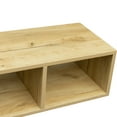 thumbnail image 6 of Double L-Shaped Oak TV Stand,Display Shelf ,Bookcase for Home Furniture,OAK, 6 of 9