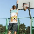 thumbnail image 5 of Naloa Corgi With Towel Ans Slice Cucumber Basketball Jersey Reversible Men's Mesh Athletic Sports Shirts Training Practice S-4XLMedium, 5 of 6