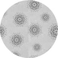 thumbnail image 1 of Ahgly Company Machine Washable Indoor Round Transitional Platinum Gray Area Rugs, 5' Round, 1 of 7