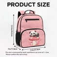 thumbnail image 7 of Uorisanigo Pink Panda Mushroom School Backpack for Kids Girls Large Capacity, Lightweight Preschool Elementary Daypack with Adjustable Shoulder for Camping Travel, 7 of 7
