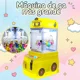 thumbnail image 5 of Máquina giratoria con Garras para niños, Juego arcade para niños, con Iluminación LED RGB, Nuevo Juguete para niños, 47 × 56 × 100 cm (Amarillo), 5 of 5