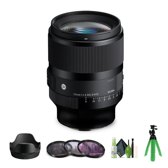 Sigma 35mm f/1.2 DG II Art Lens L-Mount (370969) Bundle. The Ideal Lens for Professional Portraits, Weddings Indoor/Outdoor Adventure, Wildlife, Travel, Sarfari, Photography use   Accessories
