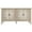 Natural+White, variant on GZXS 58" Modern Sideboard Cabinet with 4 Carved Doors & Adjustable Interior Shelves, Stylish Storage Organizer Buffet Cupboard for Home Office, Living Room (Natural+White)