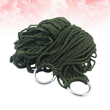 MERRYHAPY Outdoor Nylon Swing Hammock for Camping Hiking Picnic Relaxation 1 Set Portable