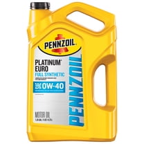 Pennzoil Platinum Euro Full Synthetic 0W-40 Motor Oil, 5 Quart