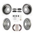 thumbnail image 1 of Transit Auto Front Rear Coated Disc Brake Rotors Semi-Metallic Pads and Drum Kit (7Pc) for Car Honda Civic KGS-101555, 1 of 11