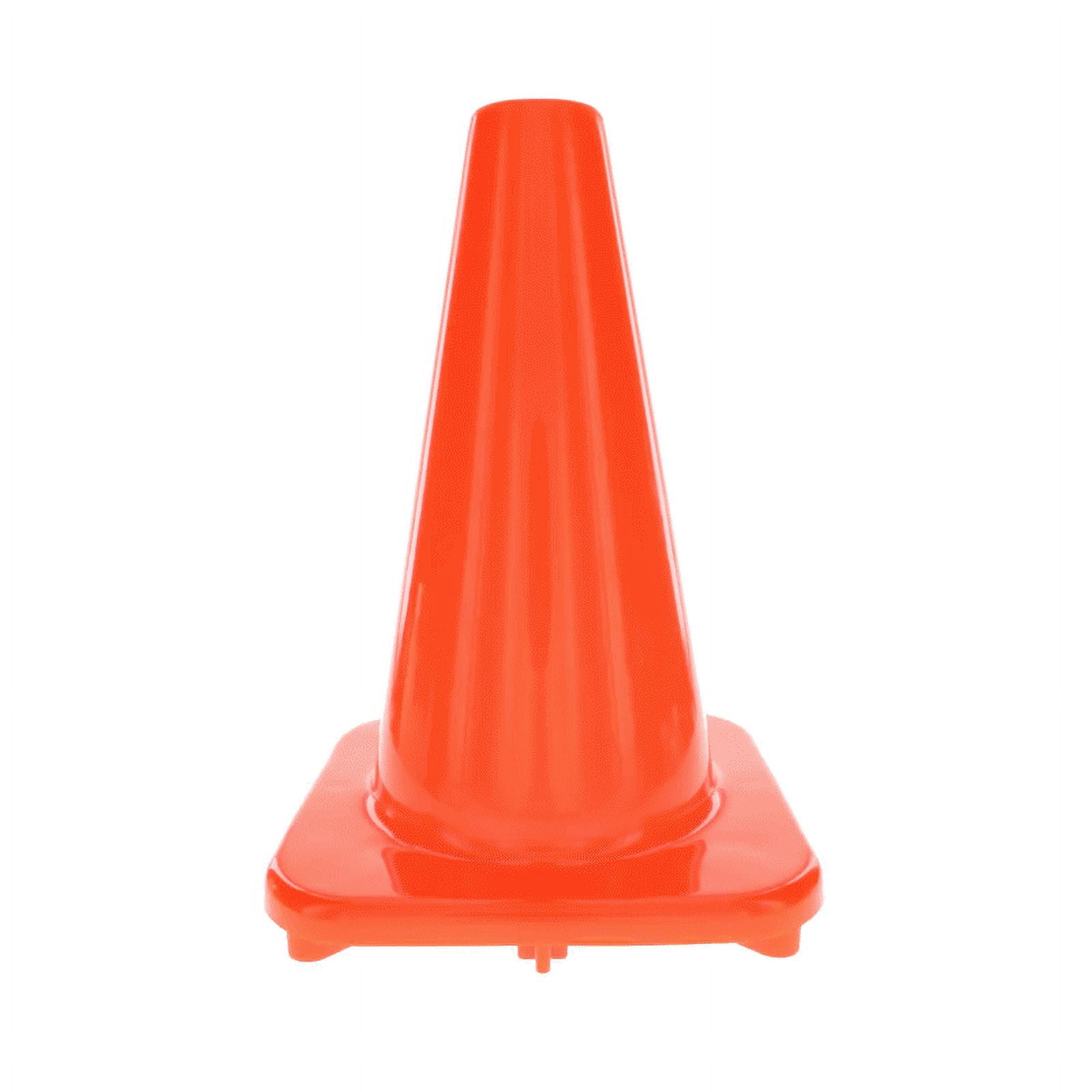 (2 pack) Hyper Tough Orange Synthetic Rubber Safety Cone, 12 inches, 1 Cone