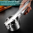 thumbnail image 4 of JIEMUCES Stainless Steel Vegetable Water Squeezer Fruit Squeezing Tool Large Capacity Potato Ricer Press Multipurpose Juicer for Zucchini Cucumbers Kitchen Gadget, 4 of 8