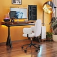 thumbnail image 5 of Lionel Office Chair Beige Office Chair, Modern Style, Comfy and durable polyester fabric, Plywood, Indoor Office, 5 of 12