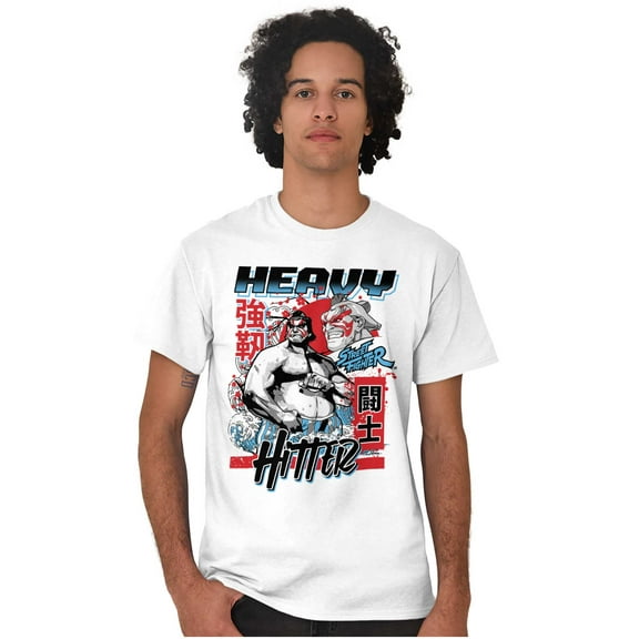 Street Fighter E Honda Heavy Hitter Men's Graphic T Shirt Tees Brisco Brands S