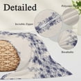 thumbnail image 3 of Vintage Navy Blue Roses Body Pillow Covers 20"x54", Spring Floral Elegant Pastoral Retro Art Soft Brushed Microfiber Breathable Throw Pillow Covers, Pillowcase with Zipper for Couch Sofa Bedroom, 3 of 9