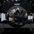 thumbnail image 1 of Dark Abstract Flower Polyester Universal Spare Wheel Tire Cover Custom Tire-Covers for Trailer RV SUV Truck Camper, 1 of 5