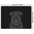 thumbnail image 2 of WIRESTER 13.77x10.23 in Rectangle Mouse Pad with Non-Slip Rubber Base for Computers, Laptop, Office & Home - Black Miniature Schnauzer Dog, 2 of 5