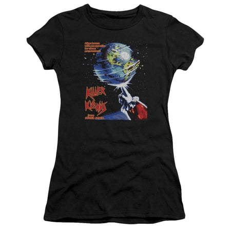 Killer Klowns From Outer Space Invaders Junior Women s T-Shirt Sheer Black