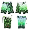 thumbnail image 6 of Mens Bañador Mens Casual Swim Trunks Quick Dry Printed Summer Beach Shorts Drawstring with Elastic Waist and Pockets, 6 of 6