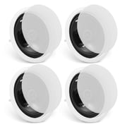 Bluetooth Ceiling Speakers 6.5 Inch 150W (4 Pack) - Flush Mount In-Wall Speakers, Wireless Bluetooth Connectivity, Hi-Fi Sound for Home, Kitchen, Bedroom, Outdoor