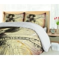 thumbnail image 5 of Ambesonne Music Duvet Cover Sets, Guitar Virtoso Sketchy, 2-King, Brown Beige Black, 5 of 7