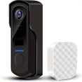 thumbnail image 1 of LEEYNEER Video Doorbell Camera Wireless With Chime  1080P WiFi Camera Doorbell With Motion Detection  Night Vision  2-way Audio  Video Call  Voice Changer/Message  Instant Alerts  Support, 1 of 6