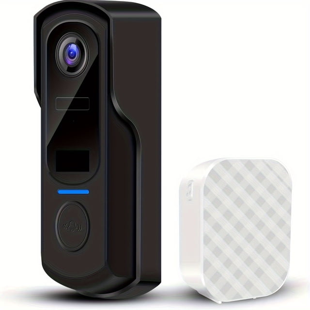 LEEYNEER Video Doorbell Camera Wireless With Chime 1080P WiFi Camera Doorbell With Motion Detection Night Vision 2-way Audio Video Call Voice Changer/Message Instant Alerts Support
