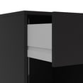 thumbnail image 6 of Tvilum Studio 1 Drawer and 1 Shelf Bedroom Nightstand for Adults, Black, 6 of 20