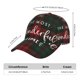 thumbnail image 2 of Fotbe Wonderful Time Christmas Gorro Clásico de Béisbol, Gorra Ajustable con Broche Snapback, Gorro de Exterior de Algodón Suave, 2 of 6