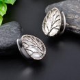 thumbnail image 2 of GFDYREE Tear Drop Design Stainless Steel Gauges for Ears Lift Tree Natural Seashell Plugs and Tunnels., 2 of 7