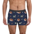 thumbnail image 1 of Fotbe Hedgehog And Snail Calzoncillos Tipo Boxer con Bolsa de Soporte Total para Hombre, X-Temp Fresco, Transpirable y de Secado Rápido-X-Large, 1 of 5