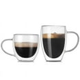 thumbnail image 1 of Tasse à Café en Verre à Double Paroi avec Poignée - Verre Borosilicate Résistant à la Chaleur pour Boissons Chaudes/froides, Idéal pour Cafés, Réunions et Rassemblements - Design Isolé pour Plus de Sécurité, 1 of 5