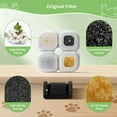 thumbnail image 6 of Cat Water Fountain Filter Replacement for 101oz/3L Crystal Cat Fountain Triple Filtration Replacement Filters 12Set, 6 of 8