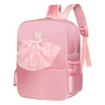 thumbnail image 3 of Mochila de ballet para niños, bonita bolsa de baile de ballet para niña, regalo, viaje, cumpleaños decoración del vestido de encaje, 3 of 8