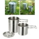 thumbnail image 3 of Portátil 2x de taza de camping de material acero inoxidable Sopa para beber Utensilios de cocina Tazón de cocina Taza de picnic Taza de agua Senderismo Acc kusrkot taza de viaje, 3 of 8