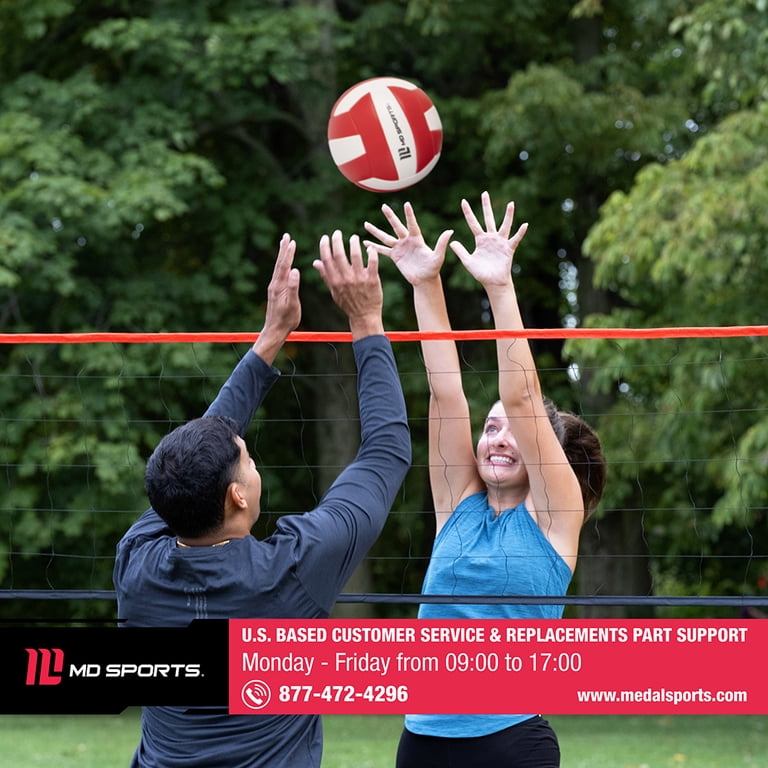MD Sports 30 ft Volleyball Set with Steel Poles and Ball photo 8