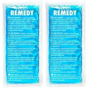 Perfect Remedy Gel Ice Packs for Injuries Reusable Hot Pack & Cold Pack Compress for Injury, Pain Relief, Rehabilitation, Flexible Therapy, for Knee, Back, Neck, Wrist, Ankle (2 Pack - Blue